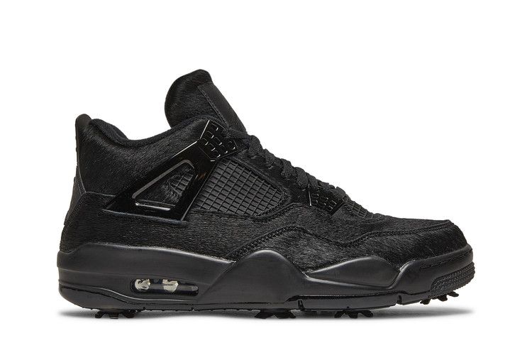 Air Jordan 4 Golf 'Black Cat' — Black/Black/Black