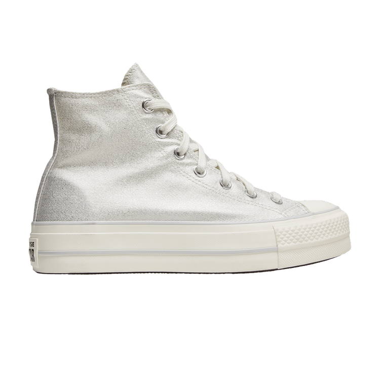 Converse Wmns Chuck Taylor All Star Platform High 'Digital Powder - Egret' — Pure Silver/Pure Silver/Egret
