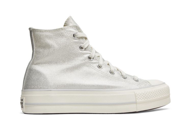 Converse Wmns Chuck Taylor All Star Platform High 'Digital Powder - Egret' — Pure Silver/Pure Silver/Egret
