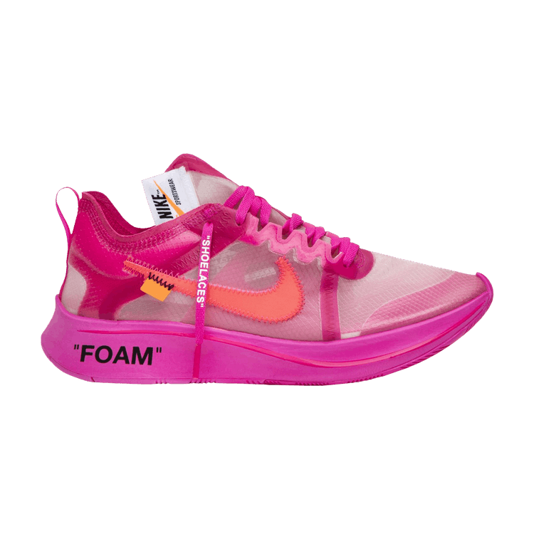 Nike Off-White x Zoom Fly SP 'Tulip Pink' Sample — Tulip Pink/Racer Pink