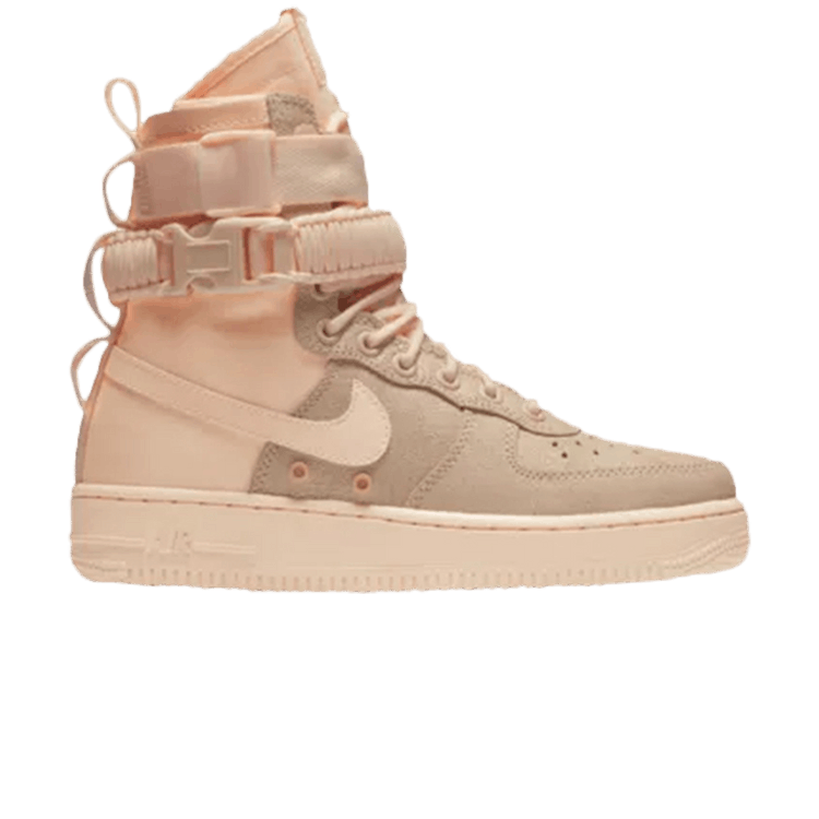 Nike Wmns SF Air Force 1 'Orange Pulse' — Crimson Tint/Orange Pulse-Oil Grey-Crimson Tint