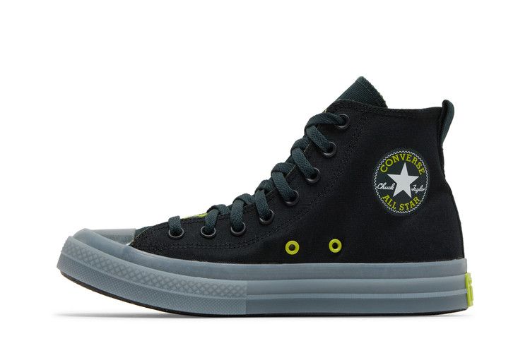 Converse Chuck Taylor All Star CX Fleece Lined High 'Black Lime Twist' — Black/Seaweed/Lime Twist