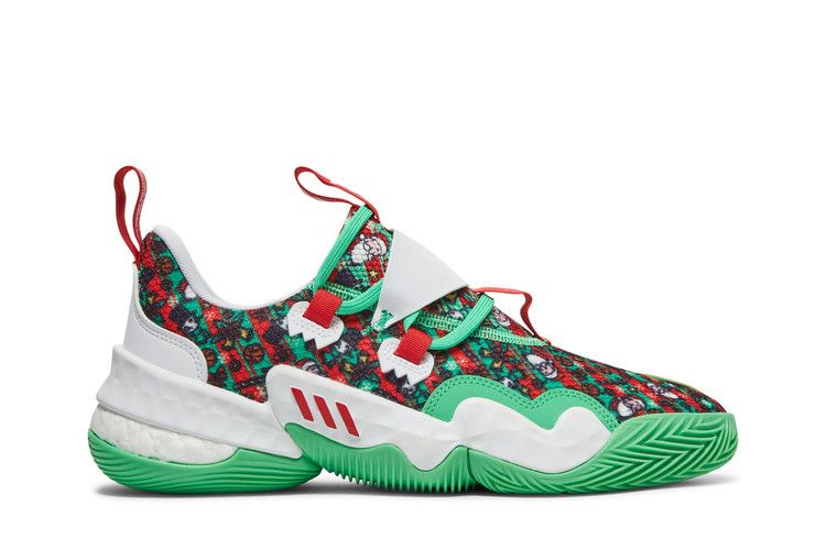 adidas Trae Young 1 'Christmas' — Screaming Green/Vivid Red/Cloud White