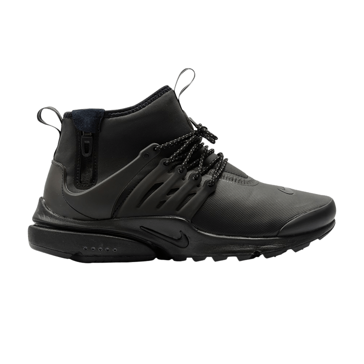 Nike Air Presto Mid Utility 'Black' — Black/Black-Volt-Dark Grey