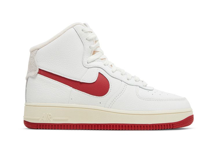 Nike Wmns Air Force 1 High Sculpt 'White Gym Red' — Summit White/Summit White/Coconut Milk/Gym Red (2)