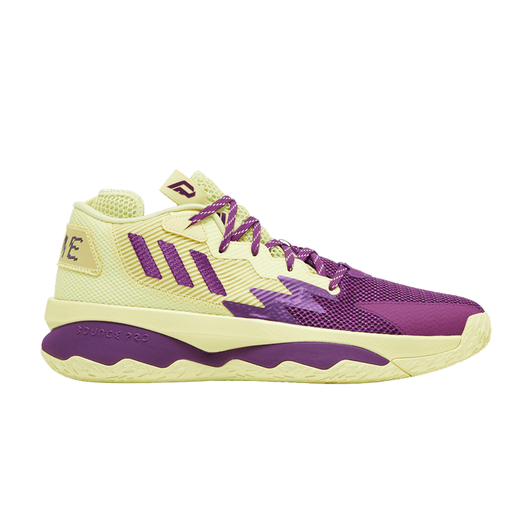 adidas Dame 8 'Dame Time' — Yellow Tint/Glow Purple/Signal Green