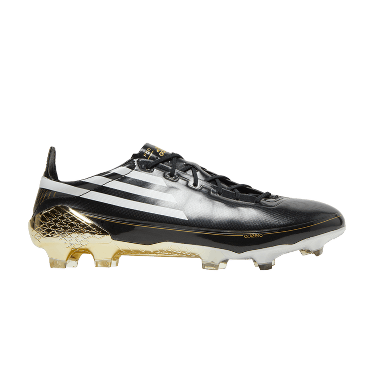 Adidas Adizero F50 Ghosted FG 'Black Gold Metallic' — Core Black/Cloud White/Gold Metallic