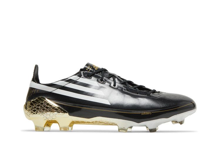 Adidas Adizero F50 Ghosted FG 'Black Gold Metallic' — Core Black/Cloud White/Gold Metallic