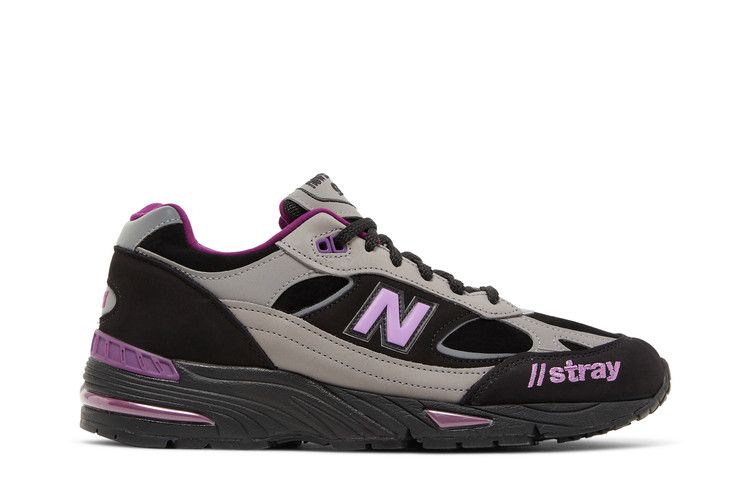 Stray Rats x New Balance 991 Made in England 'Black Purple' — Black/Grey/Purple