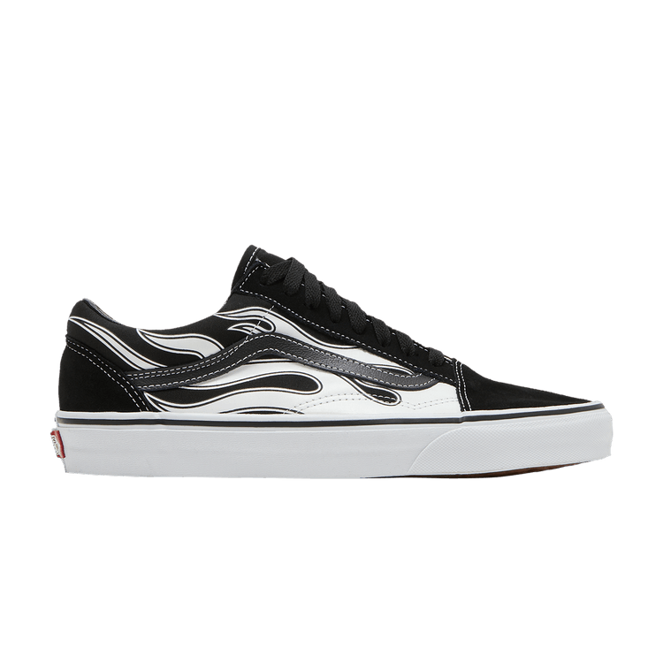 Vans Old Skool 'Flame - Black White' — Black/White