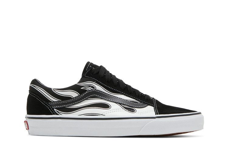Vans Old Skool 'Flame - Black White' — Black/White
