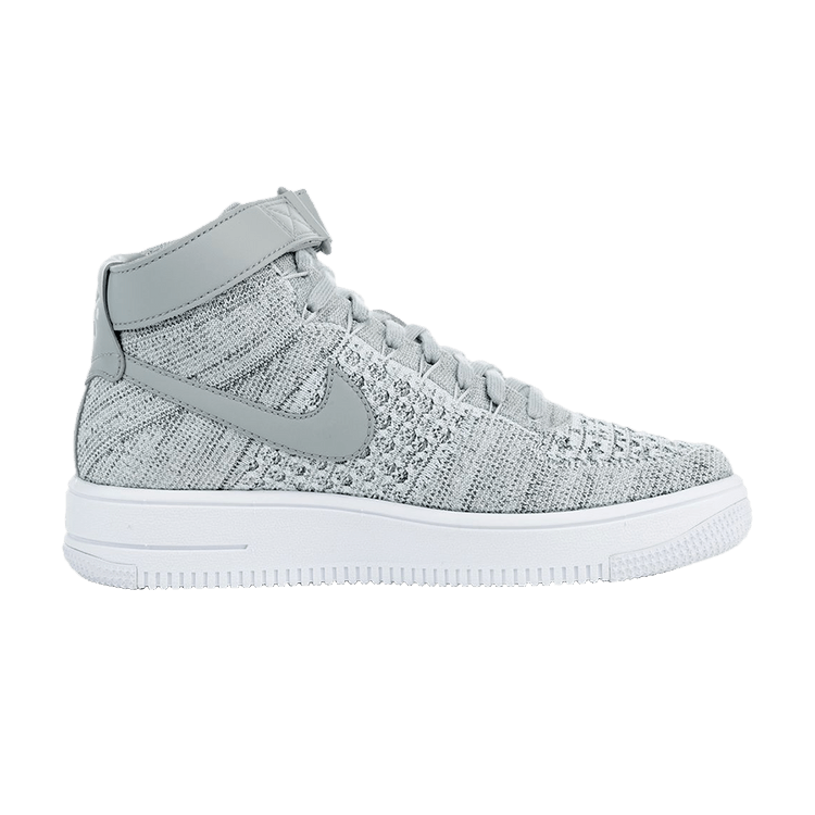 Nike Air Force 1 Ultra Flyknit Mid GS 'Wolf Grey' — Wolf Grey/White