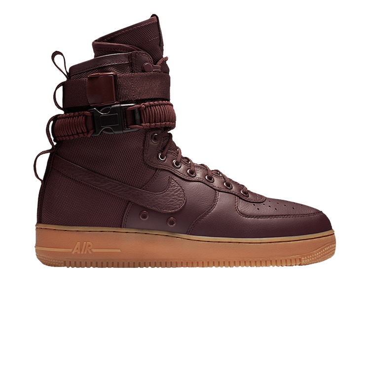 Nike SF Air Force 1 'Deep Burgundy' — Deep Burgundy/Black-Gum