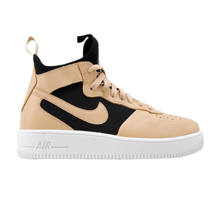 Nike Wmns Air Force 1 UltraForce Mid 'Vachetta Tan' — Vachetta Tan/Black-White