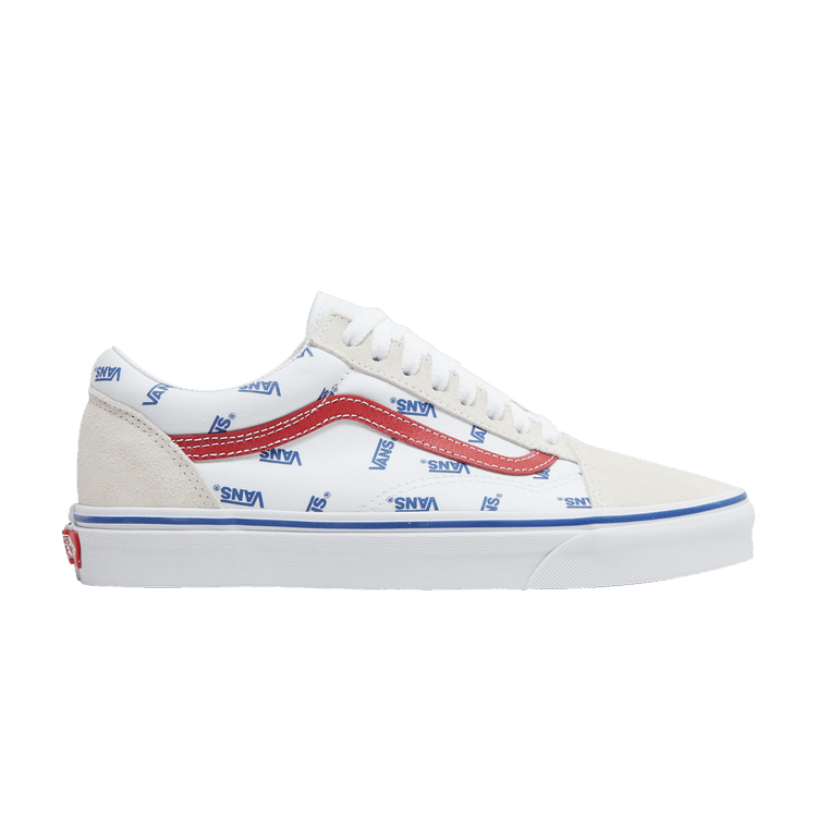 Vans Old Skool 'All Over Logo - White' — True White