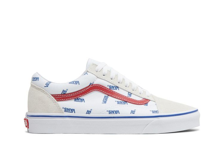 Vans Old Skool 'All Over Logo - White' — True White