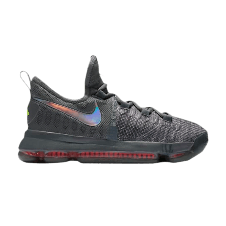 Nike Zoom KD 9 GS 'Time to Shine' — Dark Grey/Sail