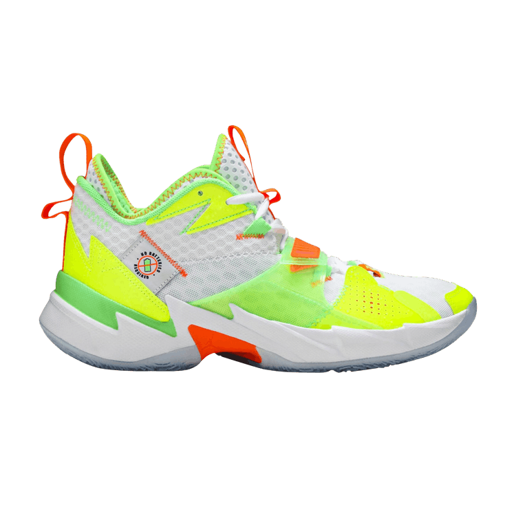 Air Jordan Why Not Zer0.3 'Splash Zone' Sample — White/Volt/Total Orange/Rage Green