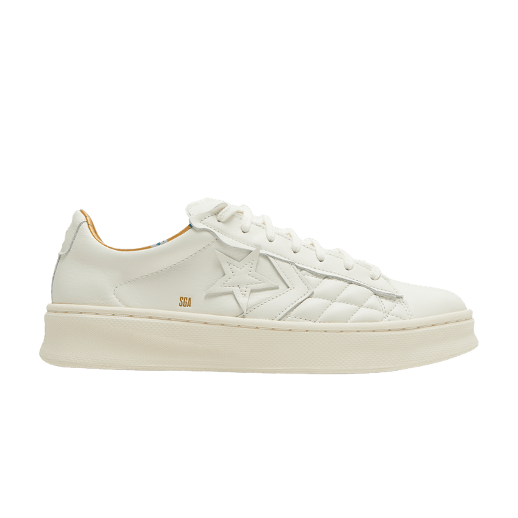 Shai Gilgeous-Alexander x Converse Pro Leather Lift Platform 'Chase the Drip' — Egret/Egret/Saturn Gold