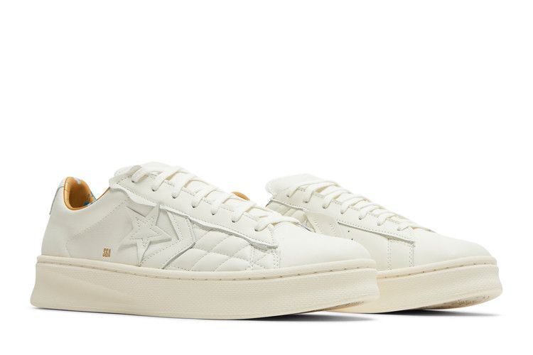 Shai Gilgeous-Alexander x Converse Pro Leather Lift Platform 'Chase the Drip' — Egret/Egret/Saturn Gold