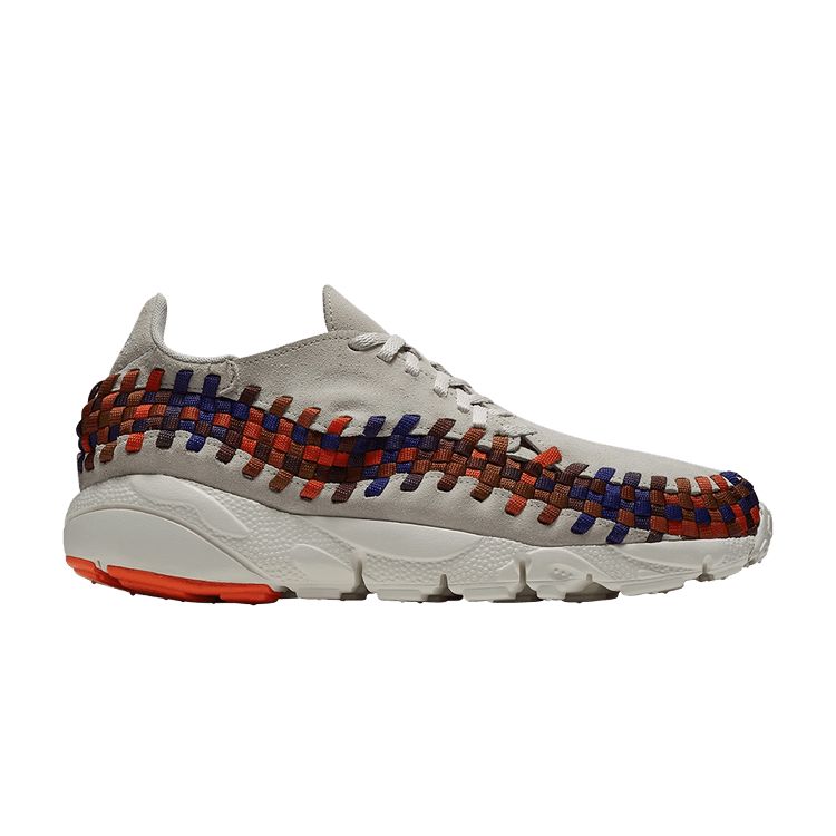 Nike Air Footscape Woven NM 'Light Bone Rainbow' — Light Bone/Light Bone/Sail/Total Crimson
