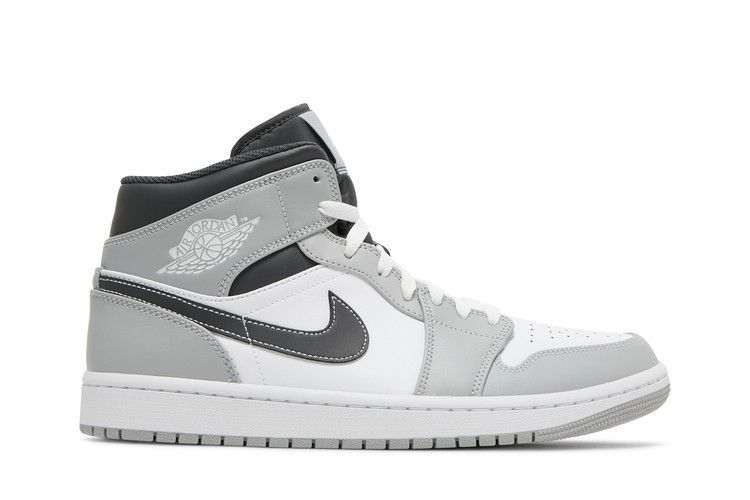Air Jordan 1 Mid 'Light Smoke Grey' — Light Smoke Grey/Anthracite/White