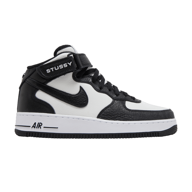 Stussy x Nike Air Force 1 Mid 'Black White' — Black White