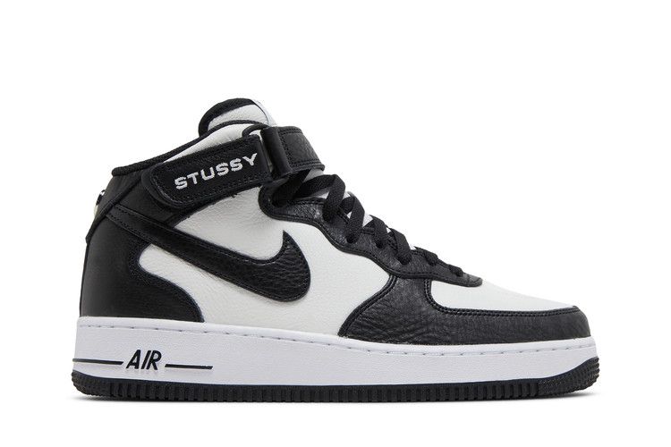 Stussy x Nike Air Force 1 Mid 'Black White' — Black White (2)