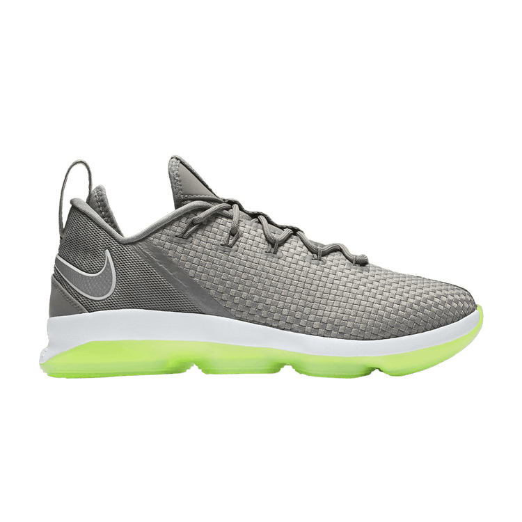 Nike LeBron 14 Low 'Dunkman' — Dust/Reflective Silver-Electric Green