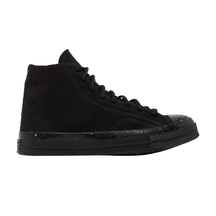Converse Chuck Taylor All Star Crater Knit High 'Renew Remix - Black' — Black/Black/Lime Twist