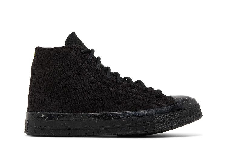 Converse Chuck Taylor All Star Crater Knit High 'Renew Remix - Black' — Black/Black/Lime Twist