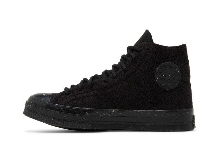 Converse Chuck Taylor All Star Crater Knit High 'Renew Remix - Black' — Black/Black/Lime Twist