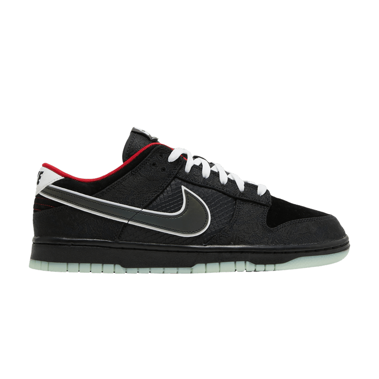 League of Legends x Nike Dunk Low — Black/White/Bright Crimson/White