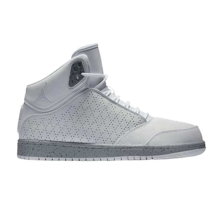 Air Jordan 1 Flight 5 'White Wolf Grey' — White/White/Wolf Grey