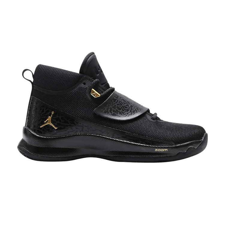 Air Jordan Super.Fly 5 'Playoffs' — Black/Metallic Gold-Black