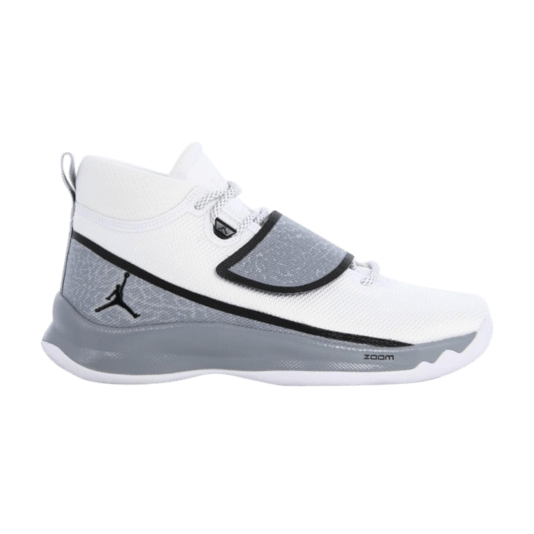 Air Jordan Super.Fly 5 PO — White/Black-Wolf Grey