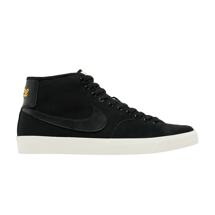 Nike Blazer Court Mid Premium SB 'Black' — Black/Black/Sail/Black