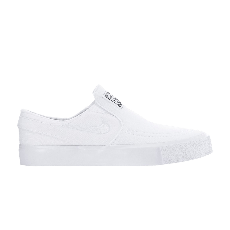 Nike Stefan Janoski Canvas Slip SB GS 'Triple White' — White/White/White