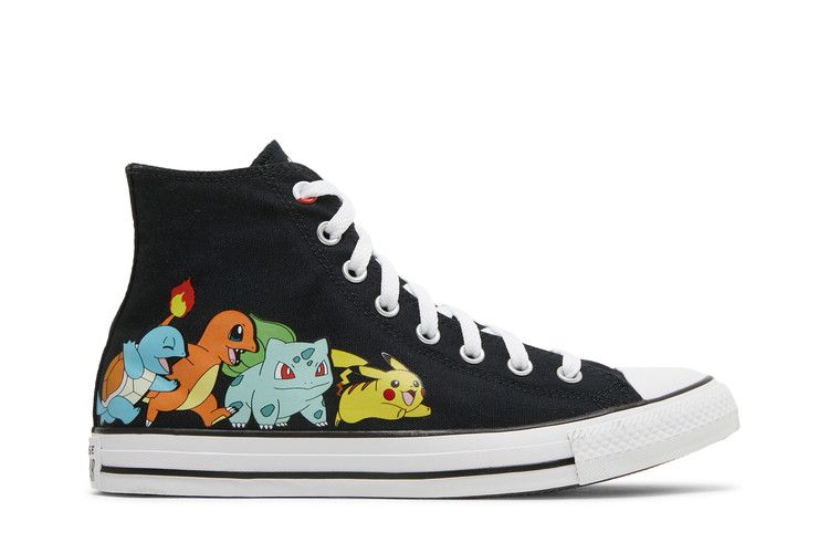 Pokemon x Converse Chuck Taylor All Star High 'First Partners' — Black/Multi/White