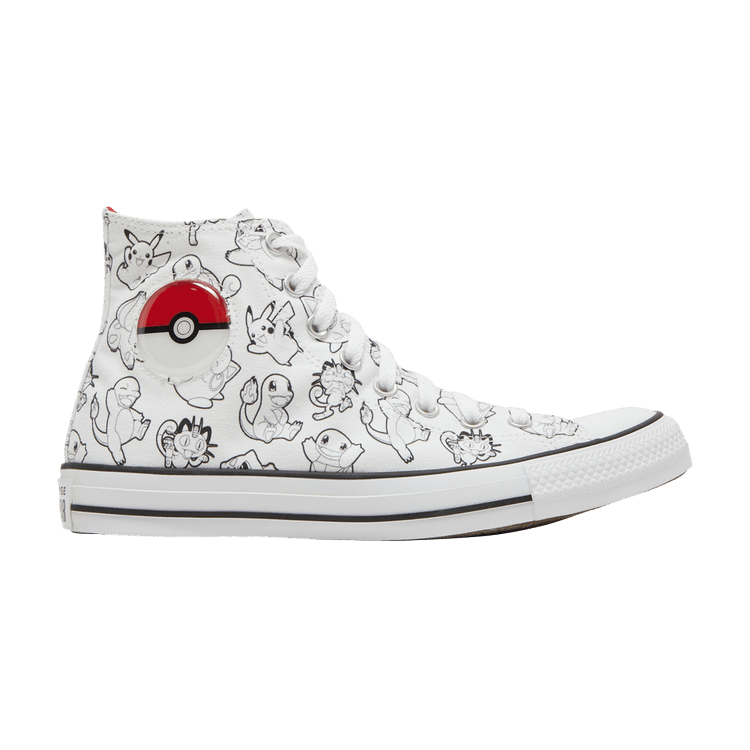 Pokemon x Converse Chuck Taylor All Star High 'Poke Ball' — White/Black/University Red