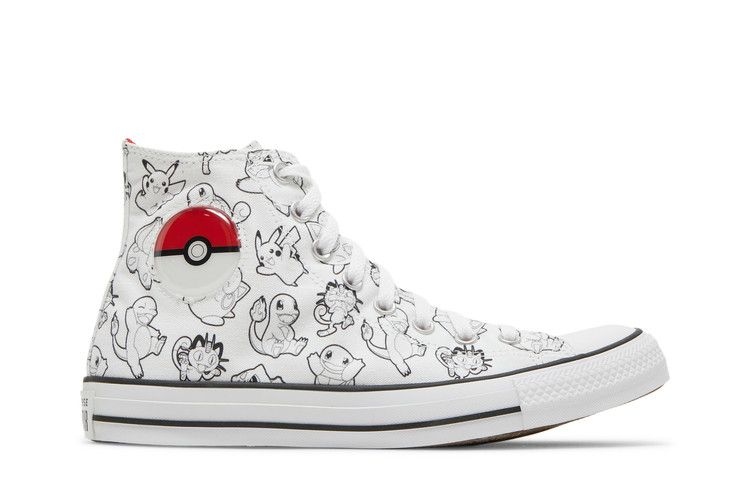 Pokemon x Converse Chuck Taylor All Star High 'Poke Ball' — White/Black/University Red