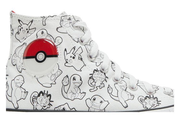 Pokemon x Converse Chuck Taylor All Star High 'Poke Ball' — White/Black/University Red