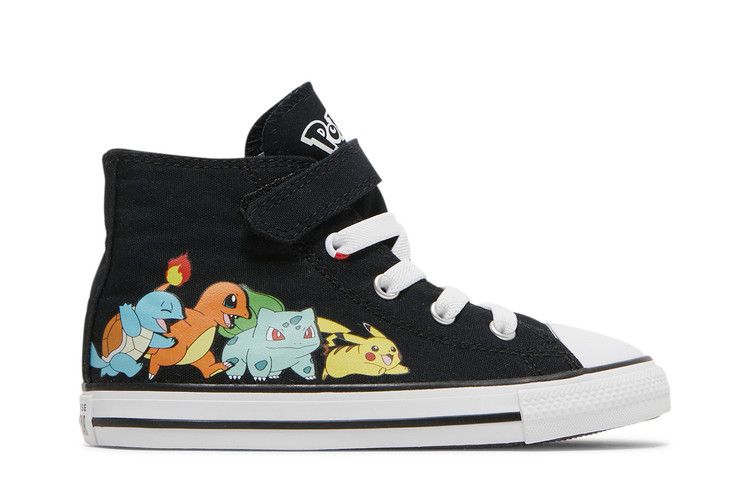 Pokemon x Converse Chuck Taylor All Star High TD 'First Partners' — Black/Multi/White