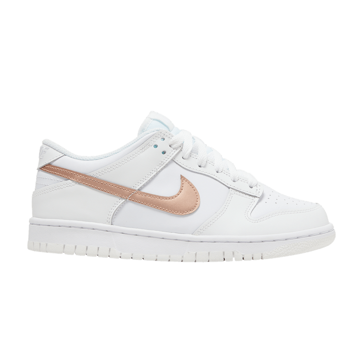 Nike Dunk Low GS 'White Metallic Red Bronze' — White/Metallic Red Bronze