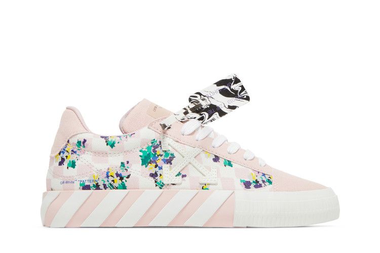 Off-White Wmns Vulc Sneaker 'Pink Checkerboard Floral' — Pink/Multi-Color