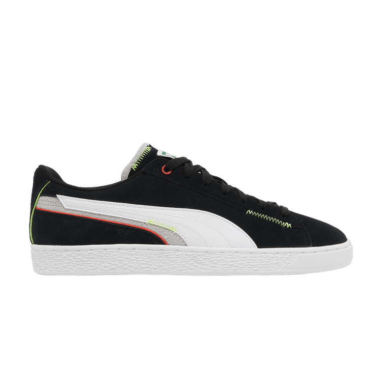 Puma Suede 'Displaced - Black Harbor Mist' — Black/White/Harbor Mist
