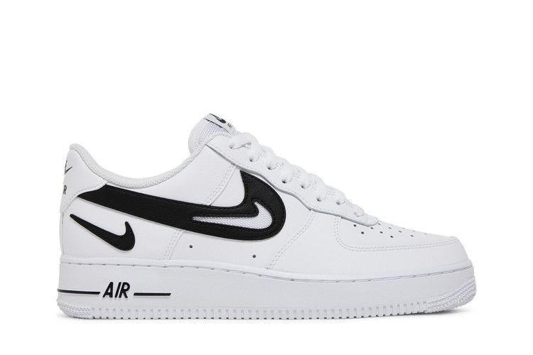 Nike Air Force 1 '07 'Cut Out Swoosh - White Black' — White/Black (2)