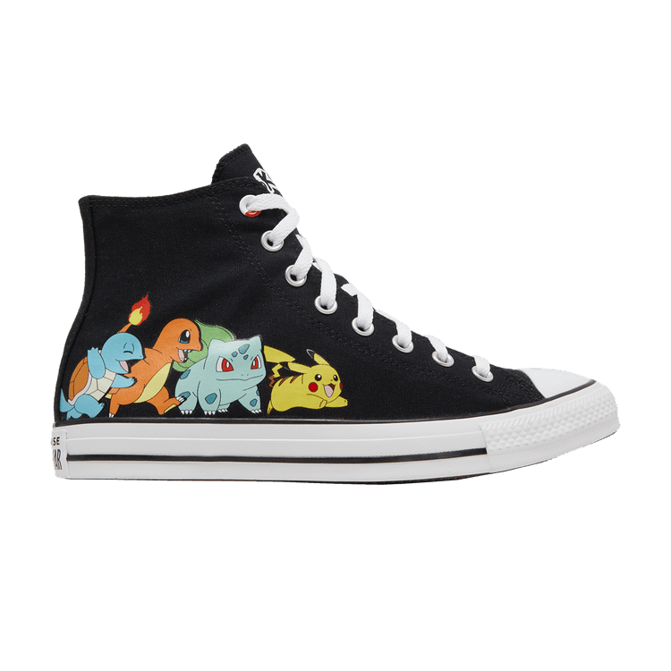 Pokemon x Converse Chuck Taylor All Star High 'First Partners' — Black/Multi/White