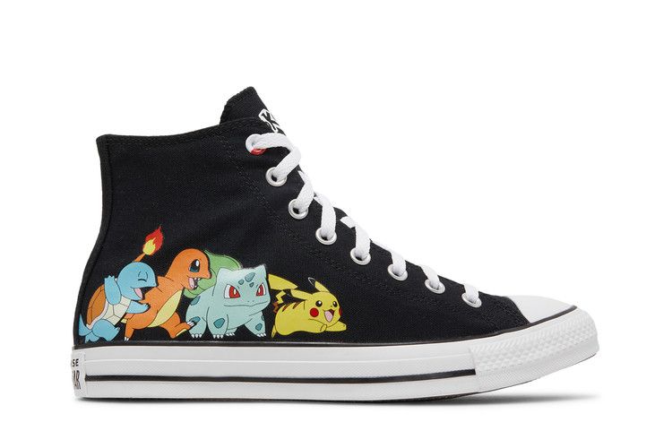 Pokemon x Converse Chuck Taylor All Star High 'First Partners' — Black/Multi/White