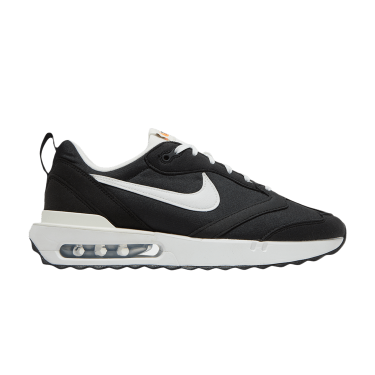 Nike Air Max Dawn 'Black White' — Black/Metallic Silver/Total Orange/Summit White